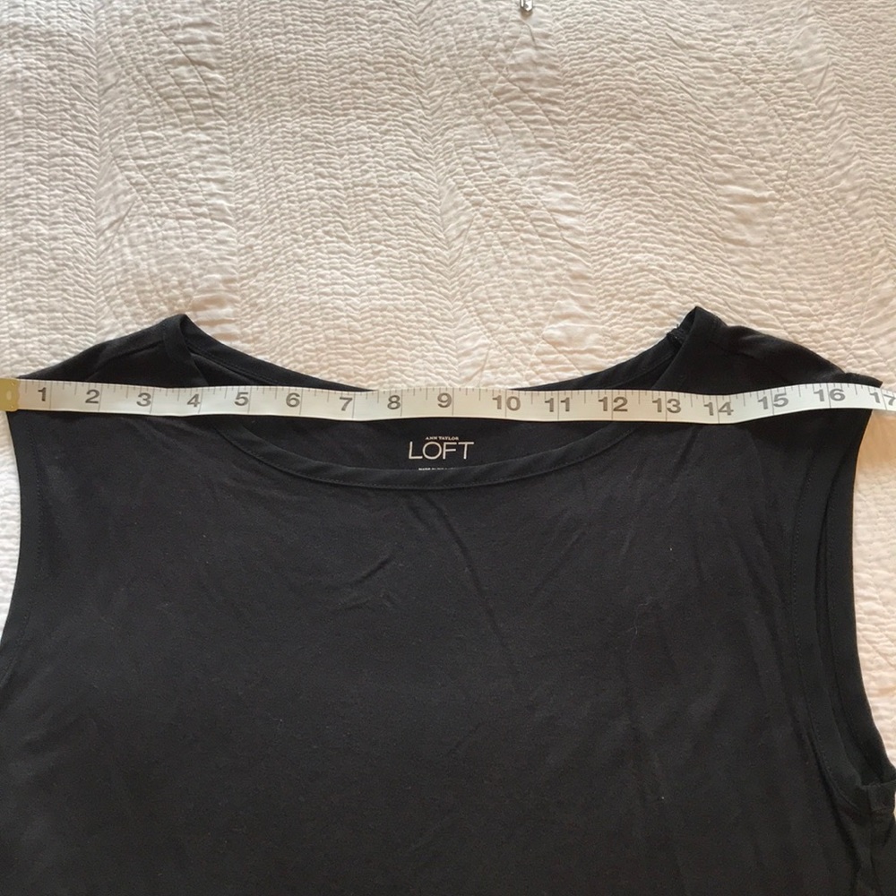 Loft black peplum top Size S - Picture 7 of 8